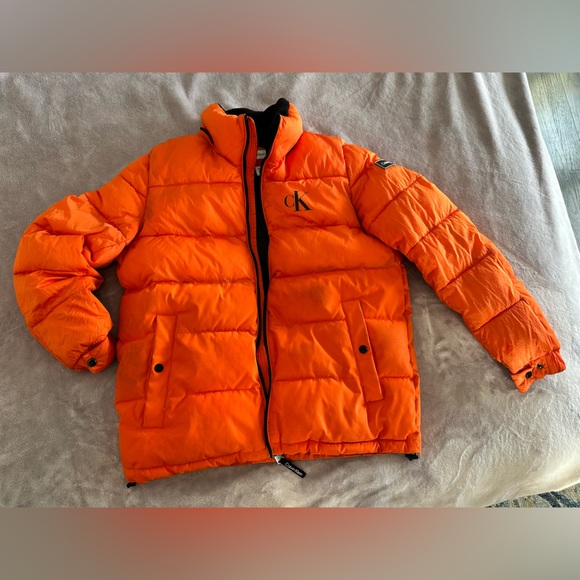 Calvin Klein PUFFER JACKET - Winter Jacket - Coral orange/Coral … - Picture 6 of 16